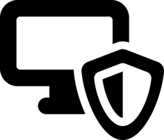 Pc Protection Outline Svg Vector, Free Vectors File